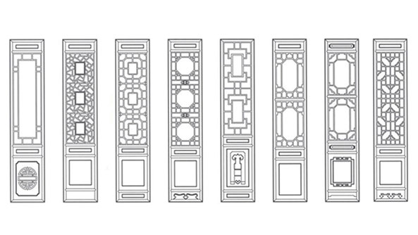 亳州喜迎门中式花格CAD设计图样式大全