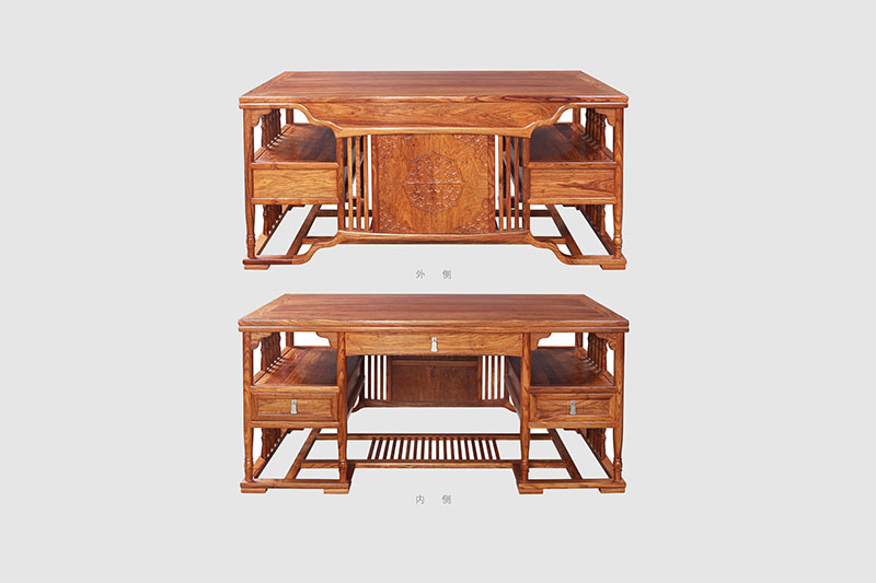 亳州中式家居装饰书房桌椅组合家具效果图
